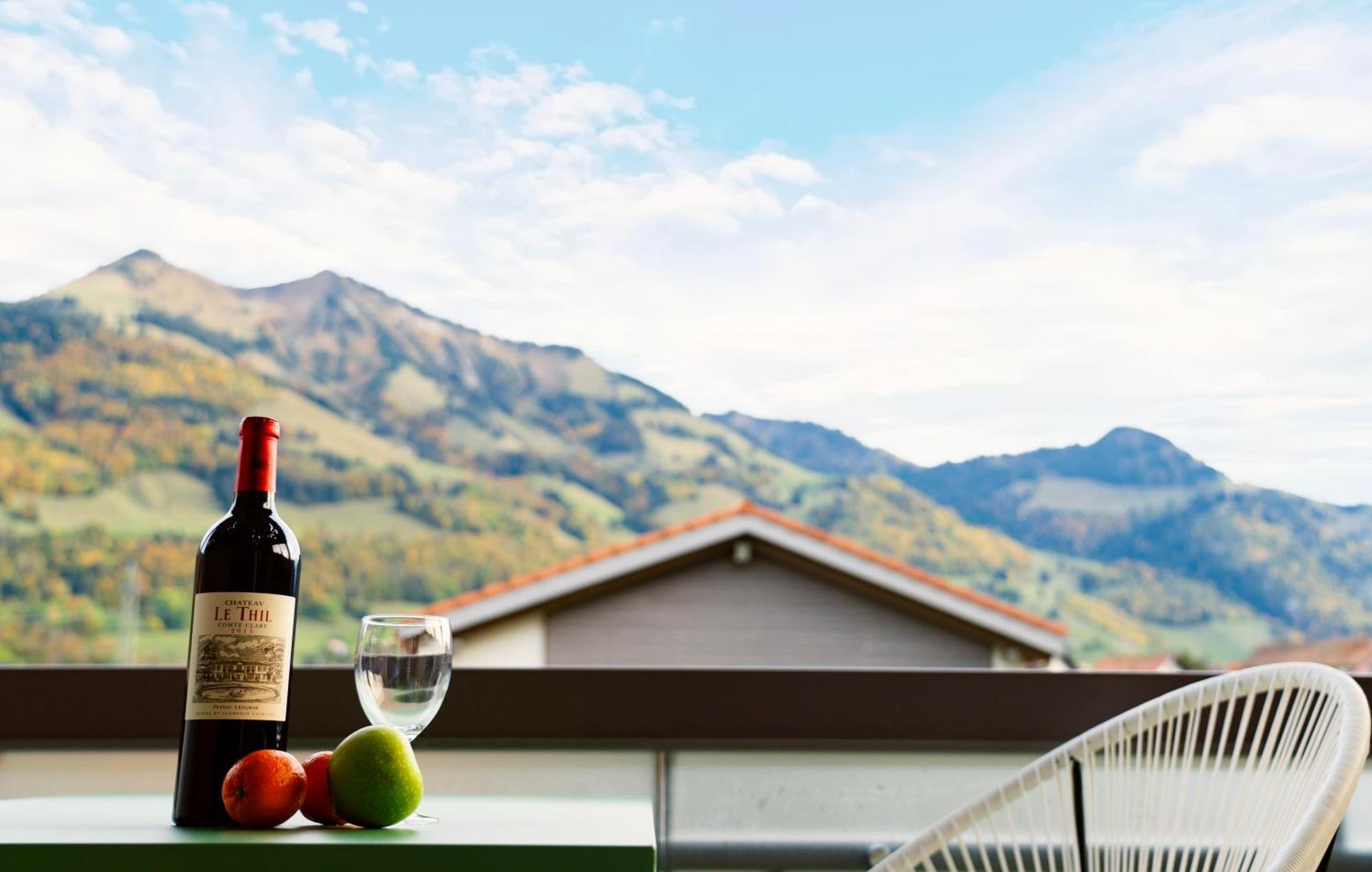 Gruyere Alpes Appartement 3 Chambres Bbq Parking Neirivue Exterior photo