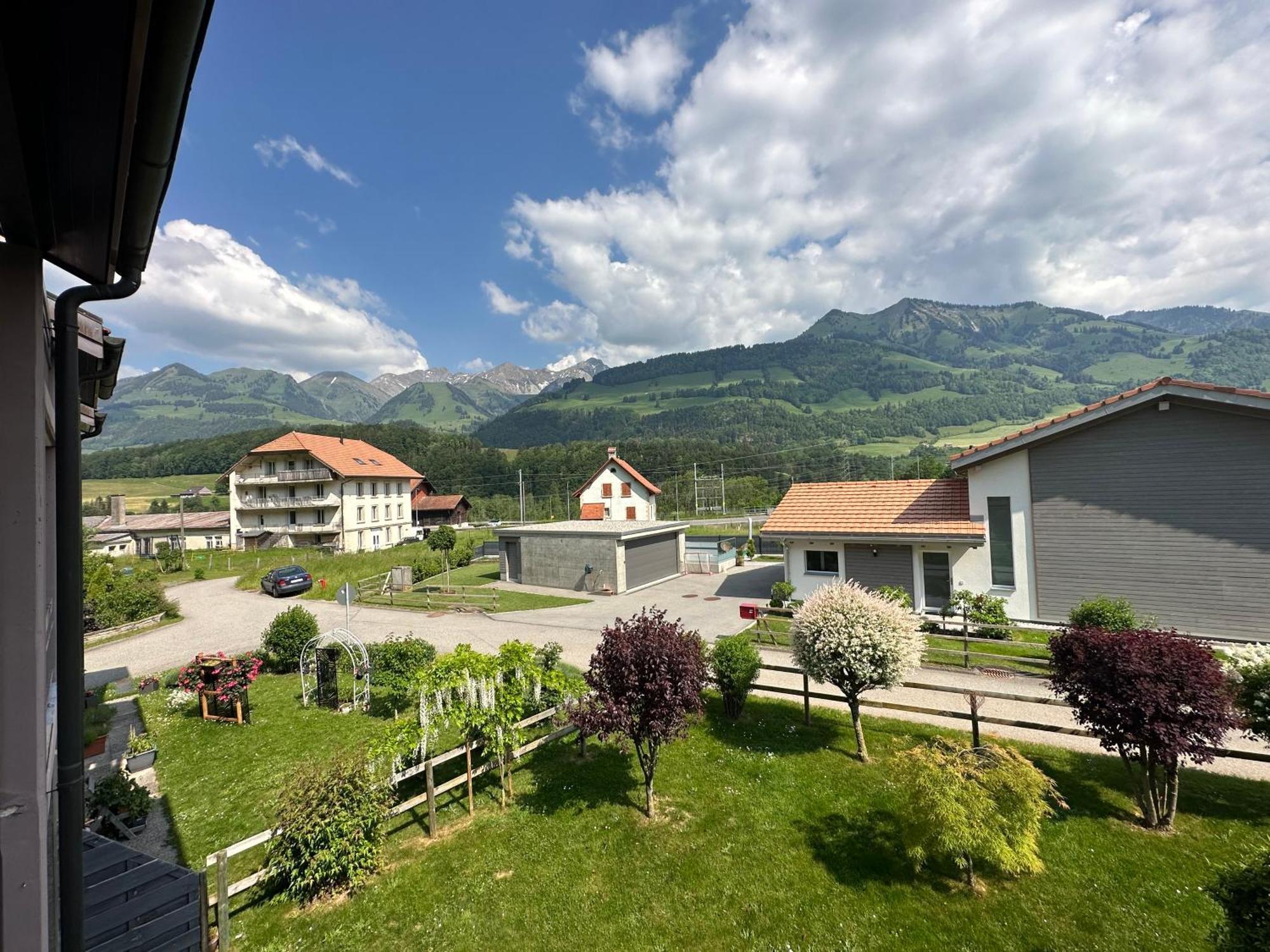 Gruyere Alpes Appartement 3 Chambres Bbq Parking Neirivue Exterior photo